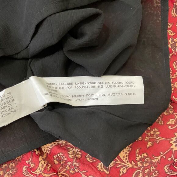 Zara Boho Floral Pom Pom Peasant Patchwork Long sleeve, tiered Dress Size S - Picture 16 of 16